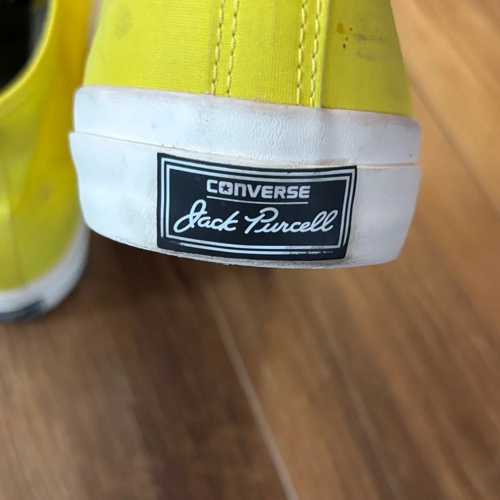 Converse Jack Purcell High-top Sneakers in yellow - Picture 5 of 17